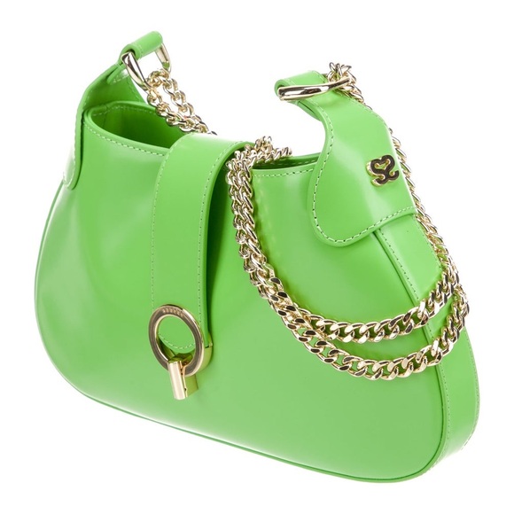 NWT $385 SANDRO Sweet Janet Chain Bag Vert Pomme Apple Green - Picture 1 of 14